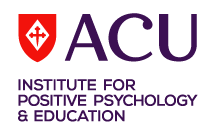 Logo for the ACU Institute for Positive Psychology and Education
