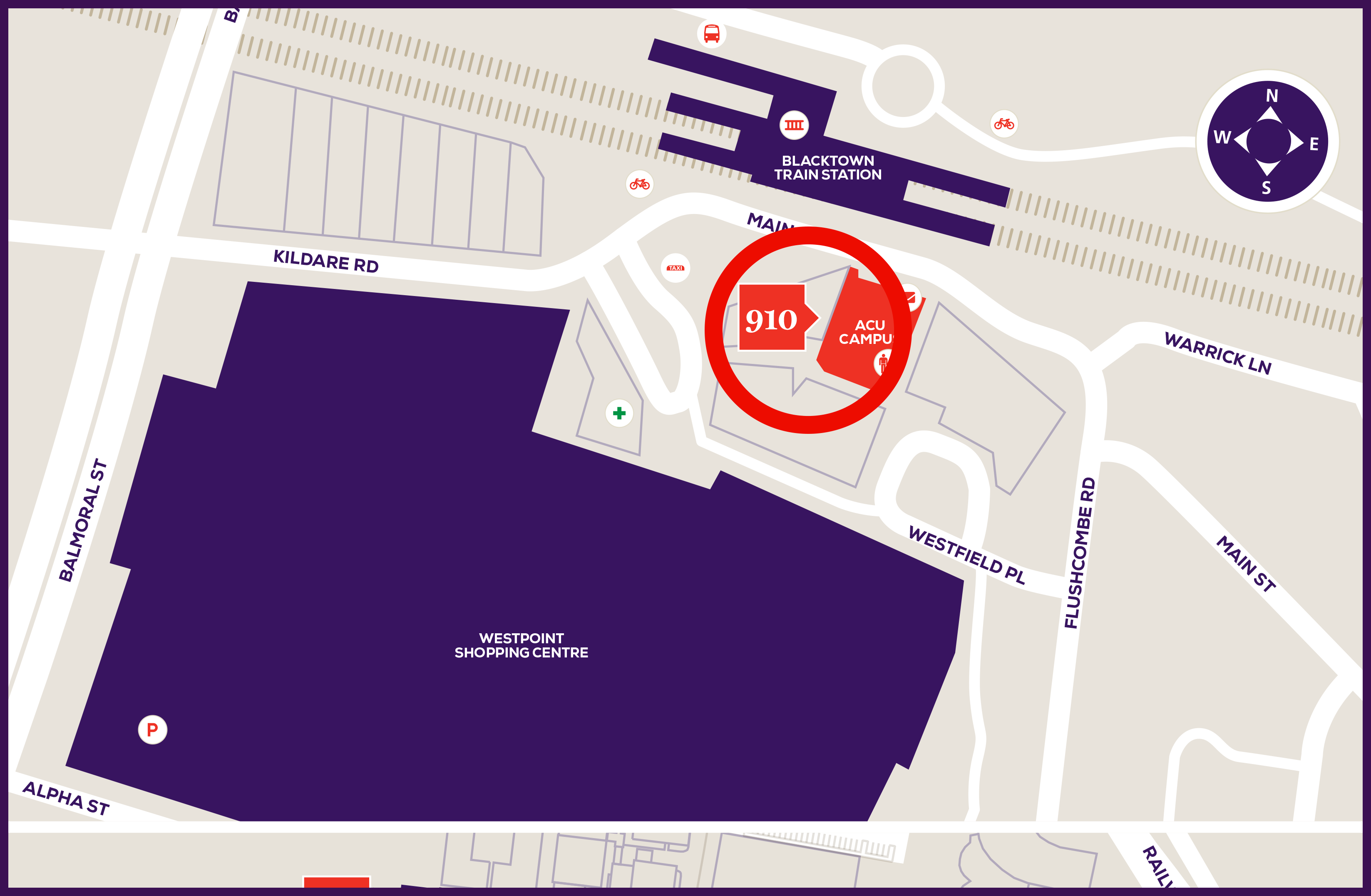 Blacktown campus map