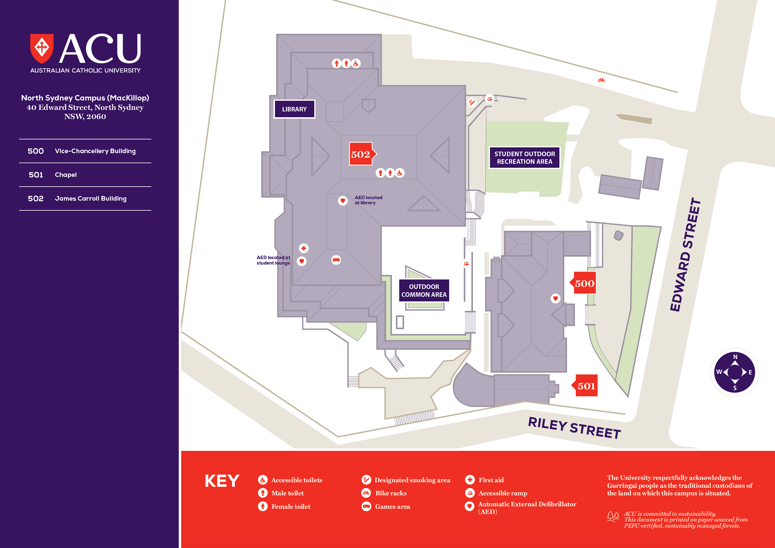 North Sydney campus map 1
