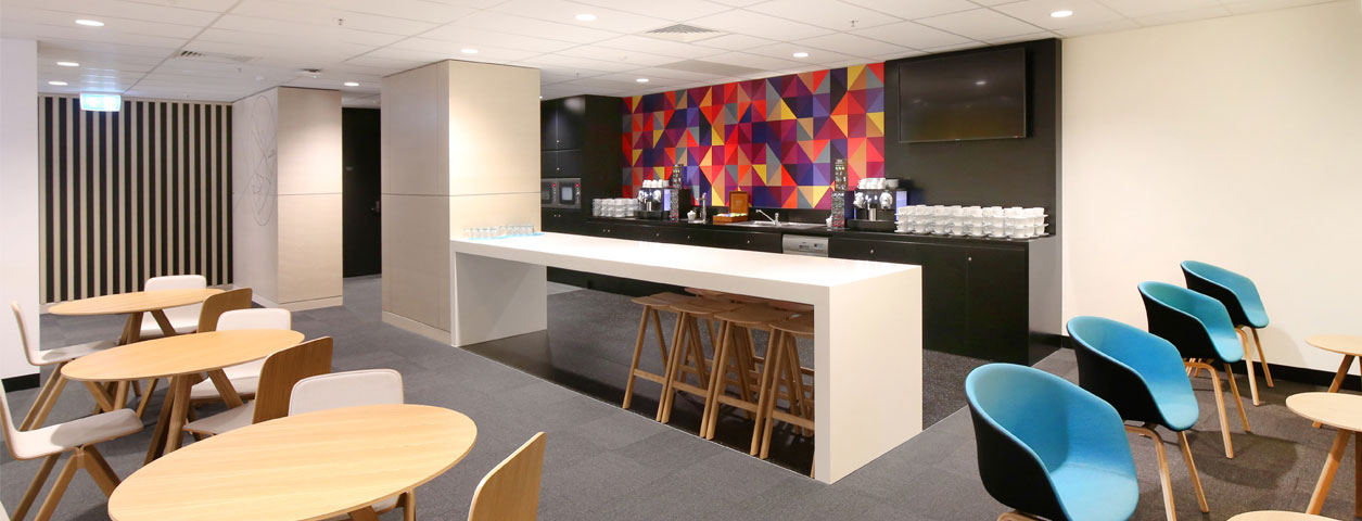 Inside venue space with chairs and dining table